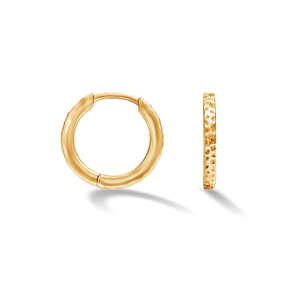 Men's Hammered Nomad Hoops In Vermeil