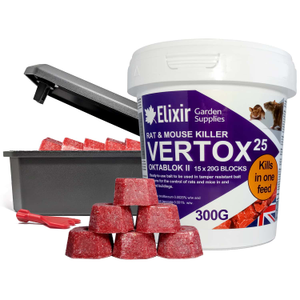 Vertox25 Oktablok II Rat & Mouse Killer with Bait Boxes - 1
