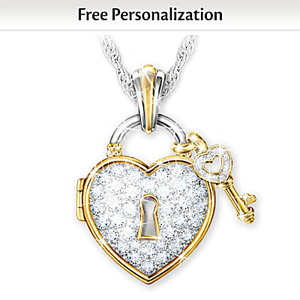 Key To Happiness Personalized Pendant Necklace