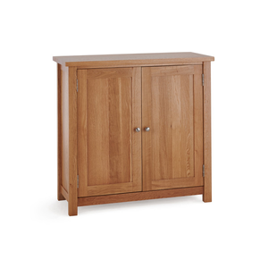 Greenwich Natural Solid Oak Shoe Storage Cabinet