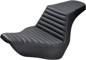 Saddlemen Seat Step Up Tuck & Roll Pleated in Black For 2018-2025 Harley Davidson Softail Low Rider FXLR/ Sport Glide FLSB Models (818-29-171)