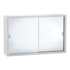 Mirror Shaving Cabinet w/Glass Mirror 600mm x 380mm x 143mm Metal Bright White [168768]