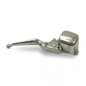 DOSS Handlebar Master Cylinder Assembly 9/16 Inch Bore in Chrome Finish For Single Disc 1996-2006 B.T., 1996-2003 XL Sportster Models (26-2180)