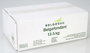 Belgosuc patissier's pouring soft white fondant - 12.5kg