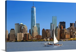 Skyline of New York with one World Trade Center