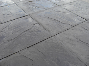 Hardstone Paving Slabs - Riven - Black - 450 x 450mm (Individual Slabs)