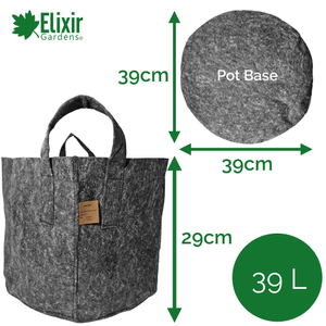 Fabric Rooting Plant Pots (12L-78L Sizes) - 39 Litre, 4