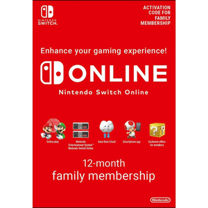 Nintendo Switch Online 12 Month 365 Day Family Membership Download ( UK - EU )
