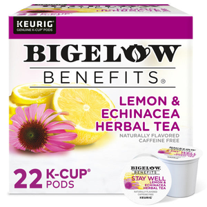 Bigelow Stay Well Honey Lemon Ginger Tea K-Cups – 22 Count