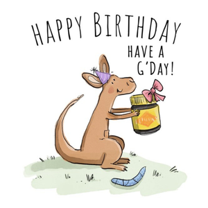 Moonpig Emma Proctor Designs Kangaroo Have A G'day Birthday Card