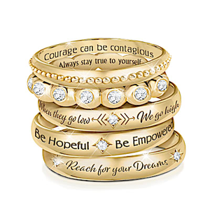 Michelle Obama's Truths Ring Set Size 7.5