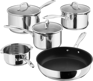 Stellar S7C1D 7000 5 Piece Draining Saucepan Set