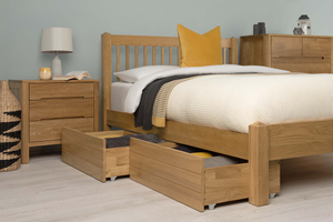 Natural Oak Under Bed Drawer