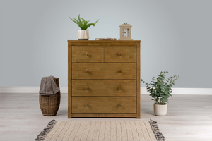 Chester Medium Oak 2 Over 3 Chest of Drawers