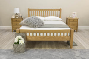 Salisbury Solid Natural Oak Bed Frame - 6ft Super King