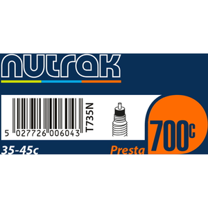 TUBE Nutrak 700x35-45c Prst Black 700 x 35-45c presta