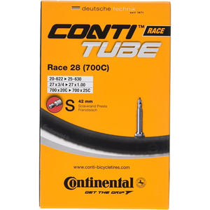 TUBE Con R28 700C Prs Black 700 x 20-25c presta
