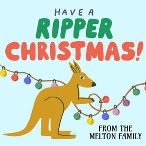 Beck Ng Kangaroo Christmas Card
