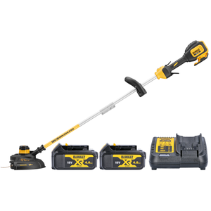 DeWalt DCM561PBS 18V XR Cordless Brushless String Trimmer With Split Shaft + 2 x 4.0Ah Batteries & Charger