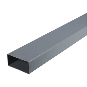 110mm x 54mm Flat Channel Duct Grey (2m Length)