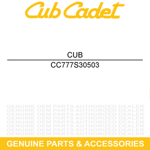 CUB CADET 777S30503 Chute Danger Label