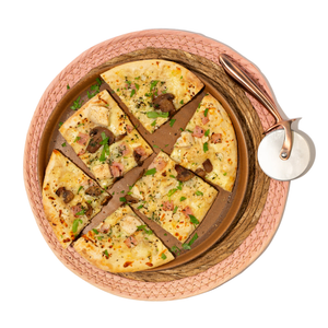 High Protein Carbonara Pizza