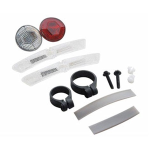 Cateye Bicycle Front & Rear Wheel Reflector Set: size
