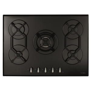 CDA HVG721BL 5 Burner Gas On Glass Hob Black