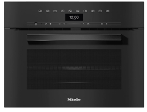 Miele H7440BMOBBL Compact Microwave Combination Oven-Obsidian Black