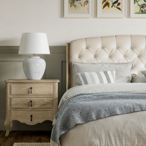 Salcombe Bedside Table, Pale Weathered Oak
