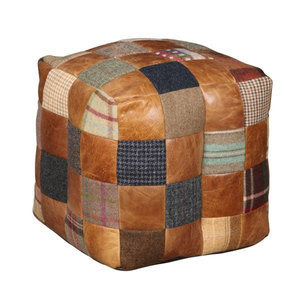 Bean Bag Leather and Wool Mix