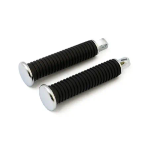 DOSS Extended Footpegs With Chrome Endcaps 1 Inch Extended (16-026)