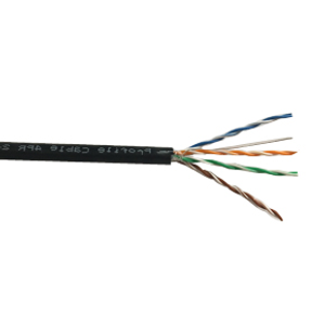 CAT5E 4Pair Screened (FTP) Duct Grade Cable Black HDPE