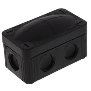 Wiska 10109571 Combi 206 85mmx49mmx51mm Empty Junction Box Black IP66