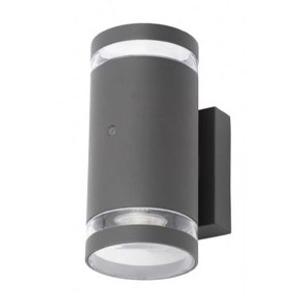 Forum ZN-34042-ATR Lens Up & Down Wall Light with Photocell Anthracite