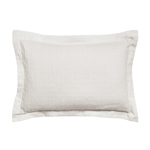 Hampton Trellis Oxford Pillowcase, White
