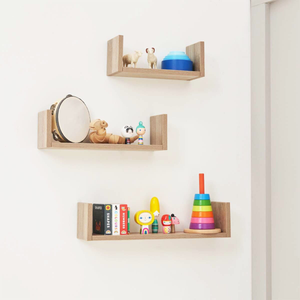 Modena Set of Three U-Shaped Wall Shelves