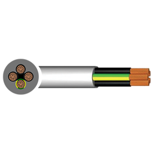 YY Control Cable BS EN 50525-2-11 VDE 0250 1.0mm² 7 Core PVC