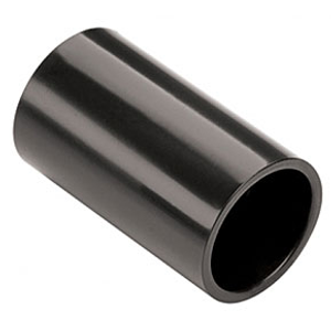 20mm PVC Straight Coupler Black