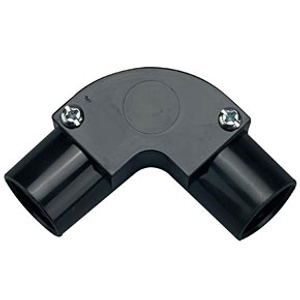20mm PVC Inspection Elbow Black