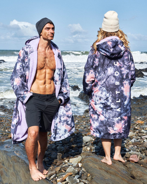 Recycled Changing Robe Pink Tie Dye