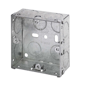 Click Steel Back Box 1 Gang 35mm WA095