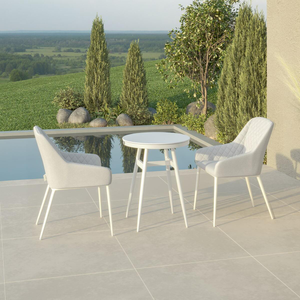 Maze - Outdoor Fabric Zest 2 Seat Bistro Set - Lead Chine