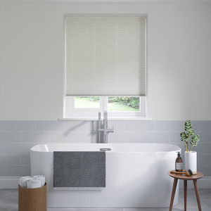 Halden White Marble Pleated Blinds