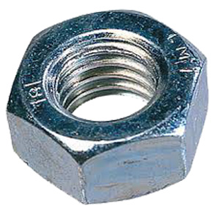 M10 Hexagon Steel Full Nut Grade 8 Bright Zinc Plated