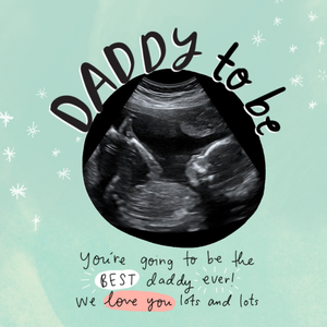 Moonpig The Happy News Daddy-To-Be Photo Upload Father's Day Card