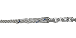 265 Foot Anchor Rode Kit - 1/4 inch G4 Chain Spliced to 1/2 inch 3-Strand Rope | Titan 10517780