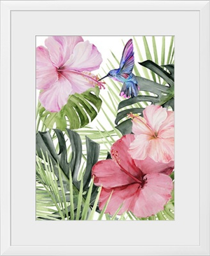 Hibiscus & Hummingbird I