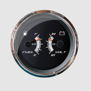 4 inch Platinum Multi-Function Fuel Level/Volt Gauge | Faria 22013
