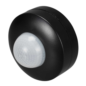 360° Surface Mounted PIR Sensor IP44 Black